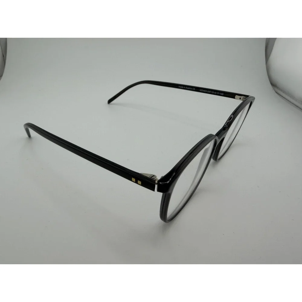 Gotti Switzerland SEEWER Dark Black Transparent Eyeglasses Frames 53-17-148